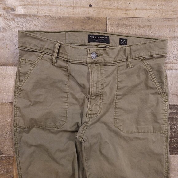 Lucky Brand The Cargo Stretch Utility Pants – Women's Size 4 / 27 Olive Green - Picture 2 of 12